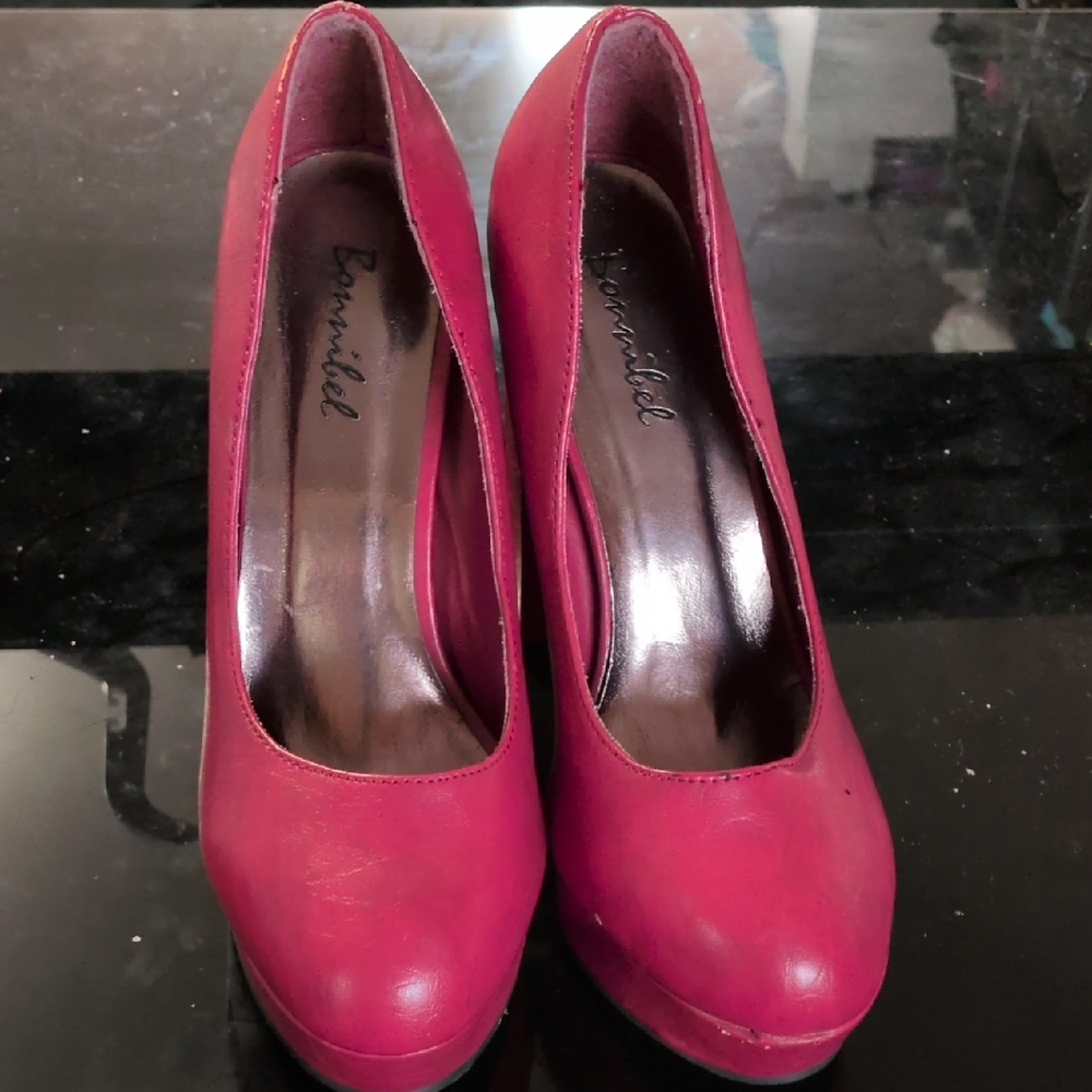 Bonnibel Red High Heel Pumps